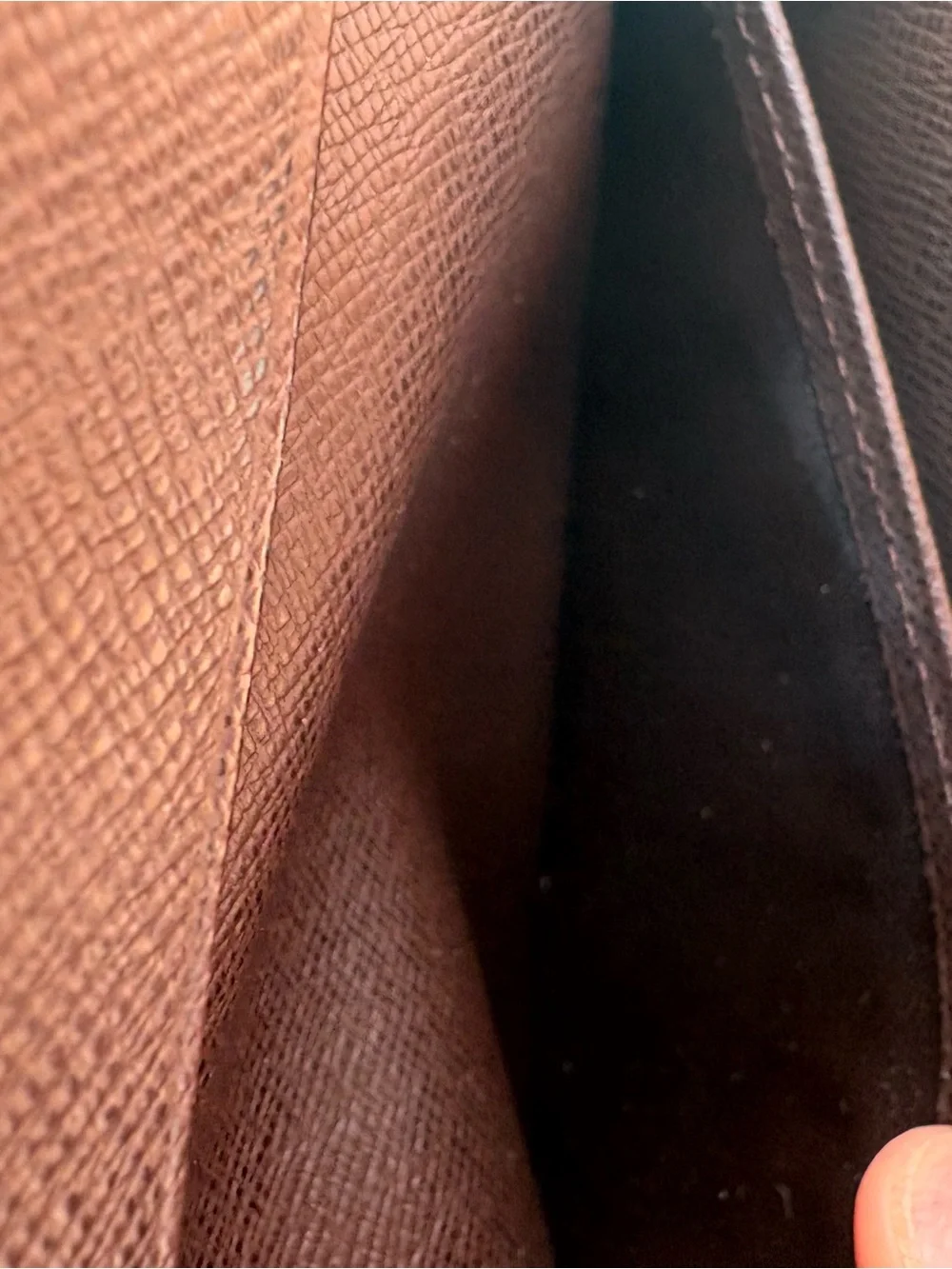 Louis Vuitton Brown & Dark Brown Check Card Holder wallet